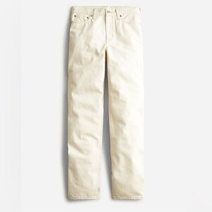 J. Crew Women’s High-Rise Straight Jeans in Off-White/Cream